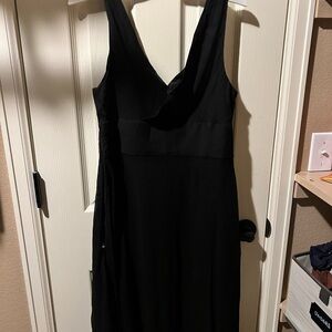 Elegant Black Silk Dress